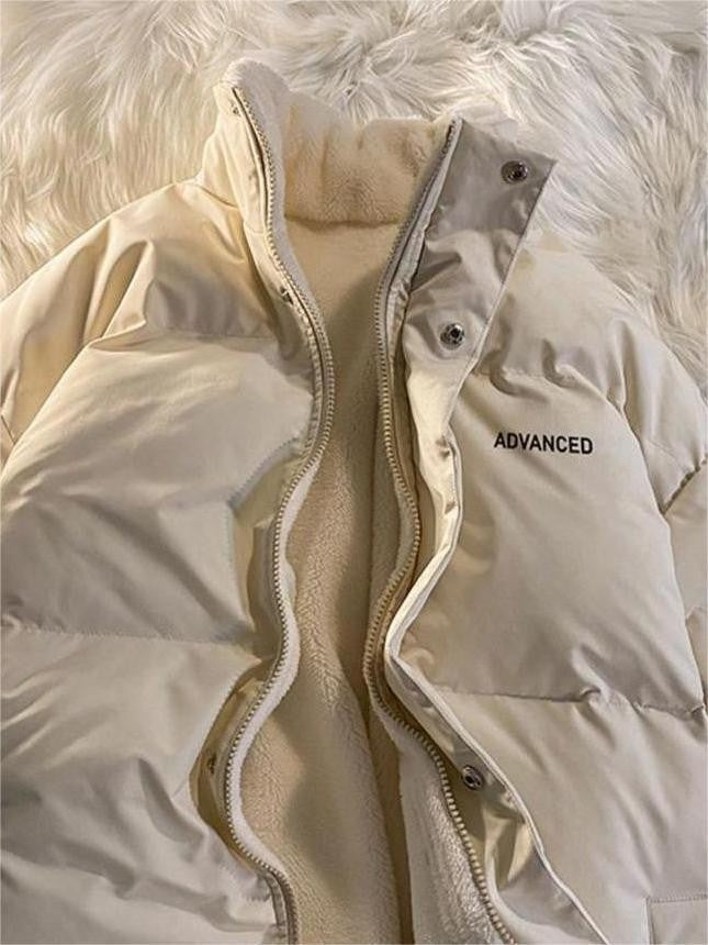 Cwen | Women Fleece Collar Cropped Puffer Vest