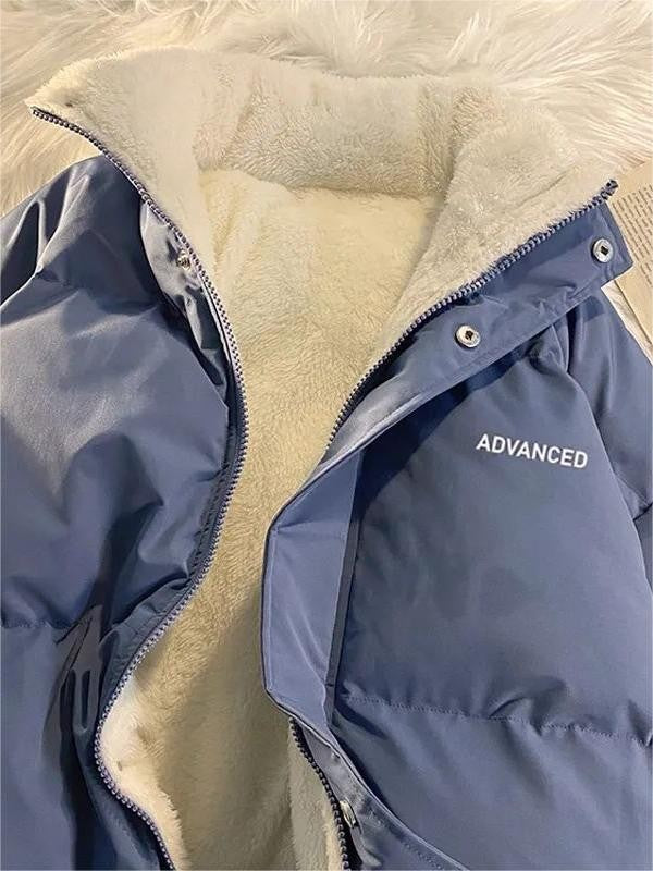 Cwen | Women Fleece Collar Cropped Puffer Vest