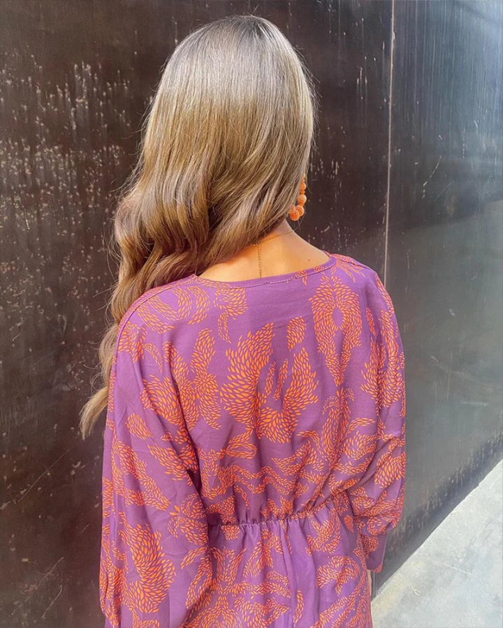 Edeva | Women Twist Waist Autumn Dress
