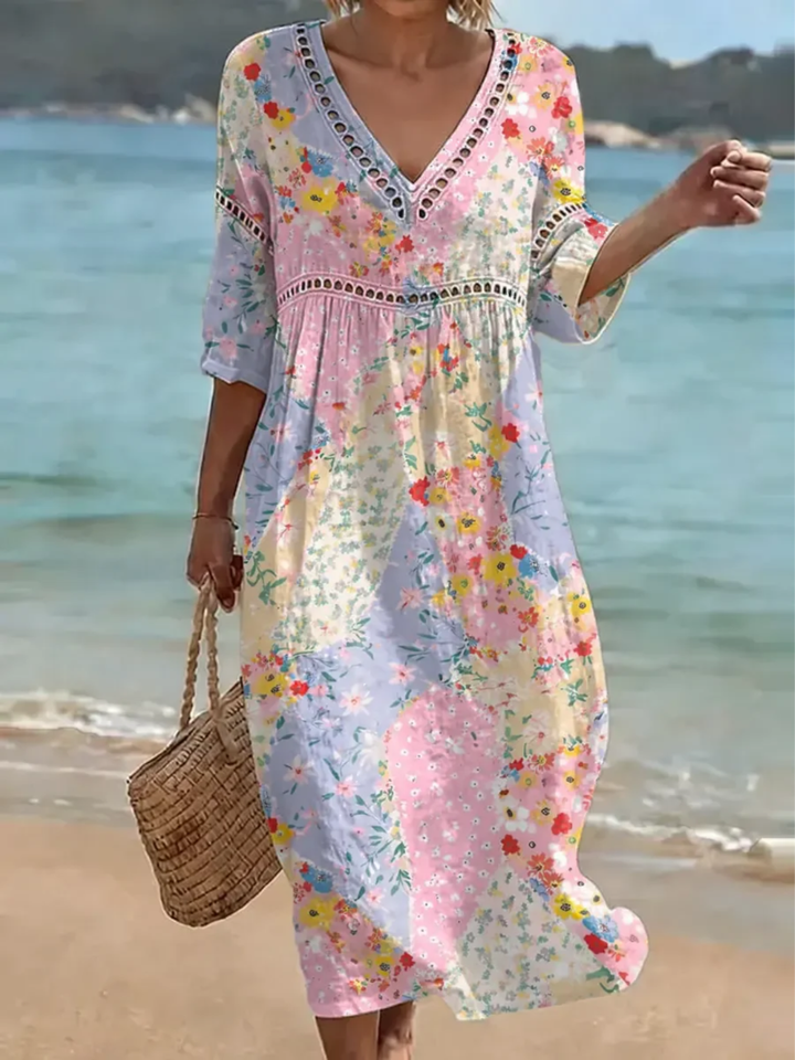 Modwenna | Women Floral Eyelet Autumn Dress