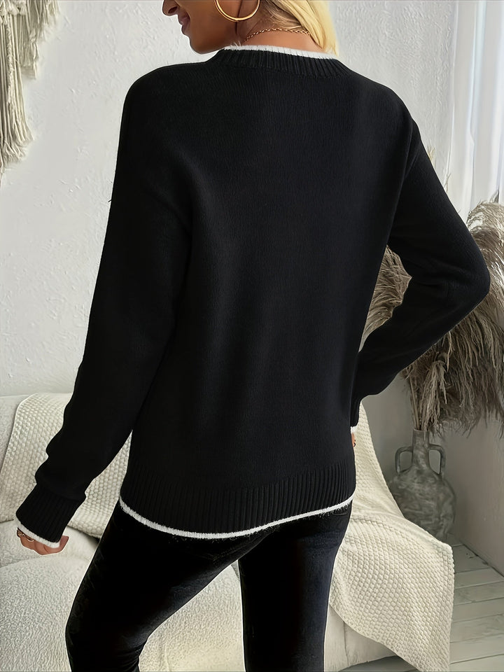 Wymarca | Women Snowflake Crew Apres Ski Sweater