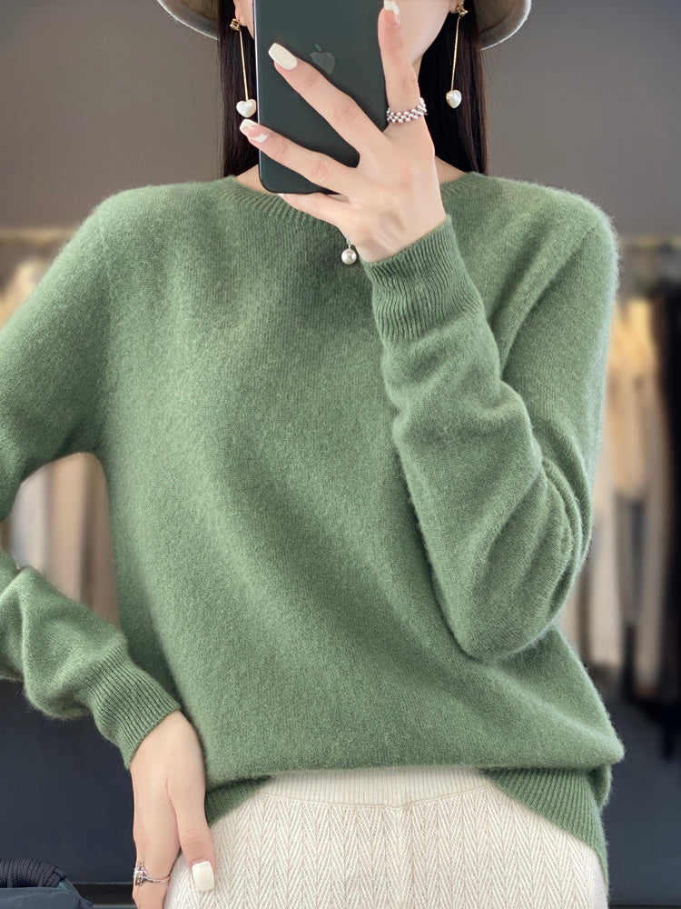 Sisley | Women Crew Neck Cardigan Sweater