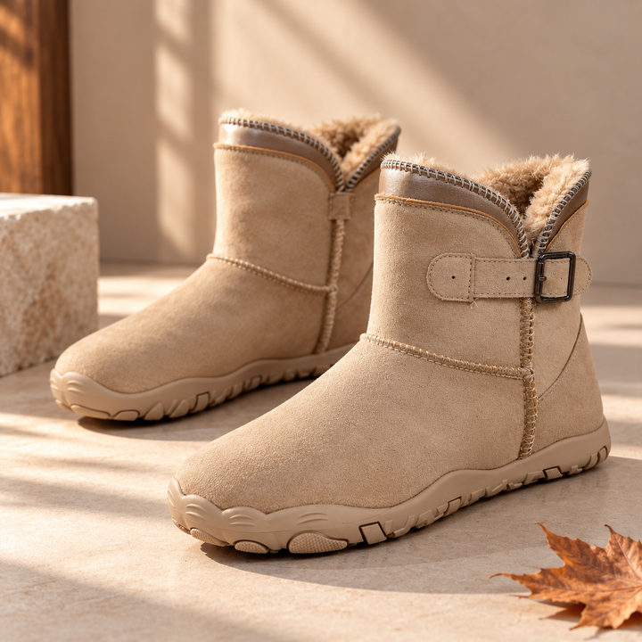 Sula | Women Buckle Fleece Winter Boots