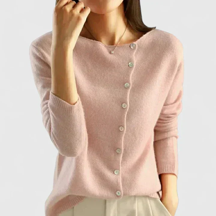 Griselda | Women Collar Button Cardigan Sweater