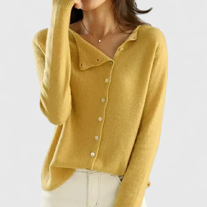 Griselda | Women Collar Button Cardigan Sweater