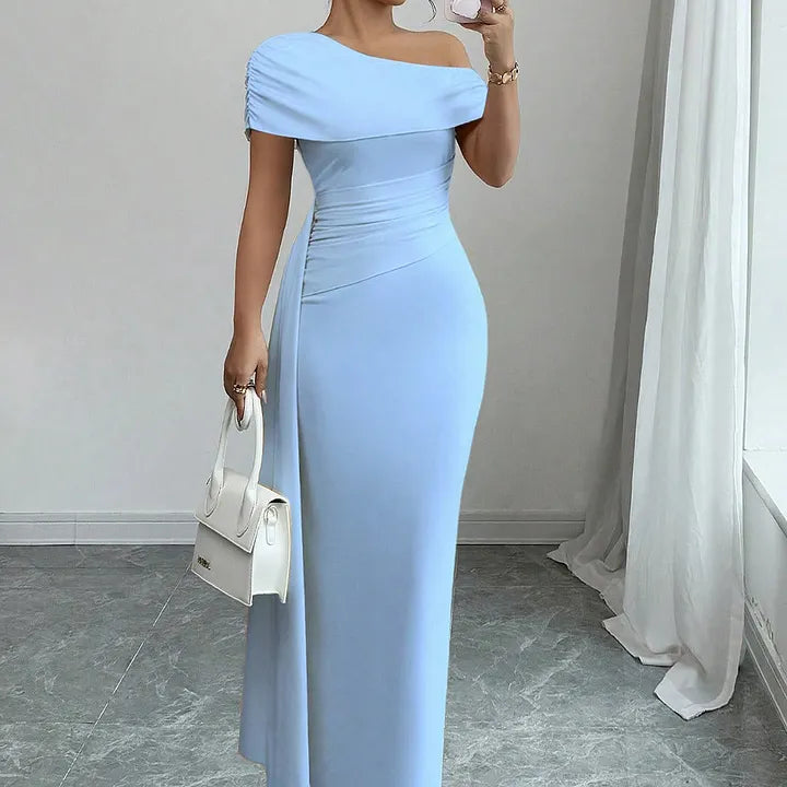 Idonea | Women One Shoulder Autumn Dress