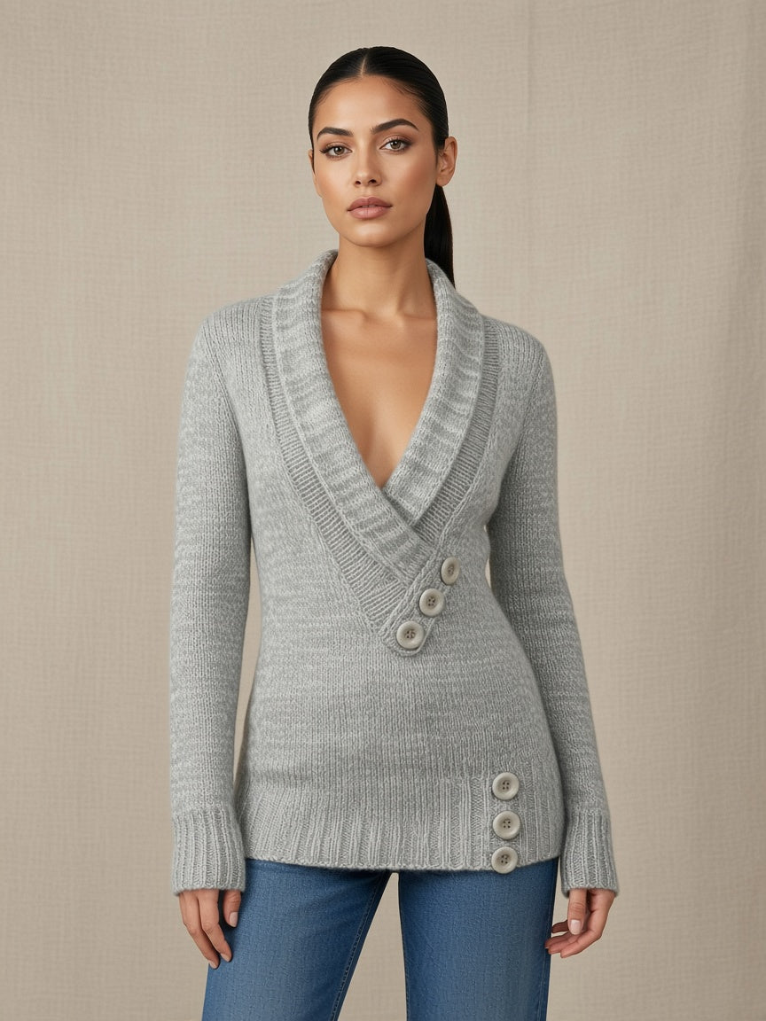 Fidelma | Women Shawl Collar Cardigan Sweater