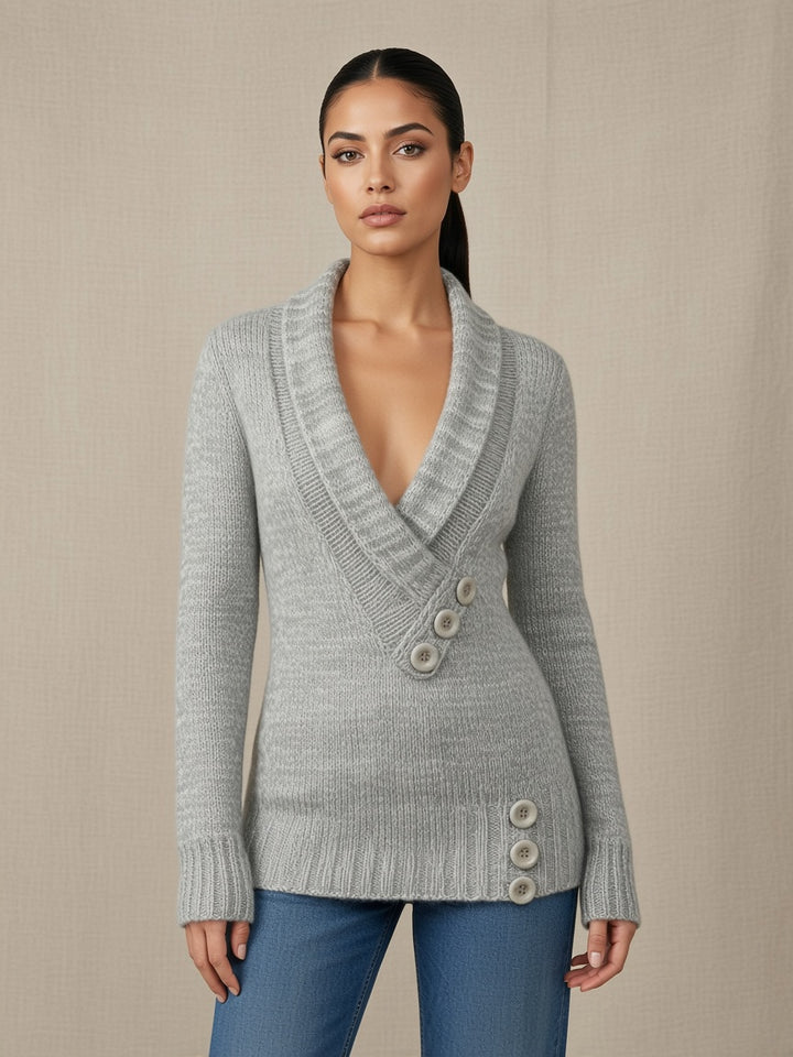 Fidelma | Women Shawl Collar Cardigan Sweater