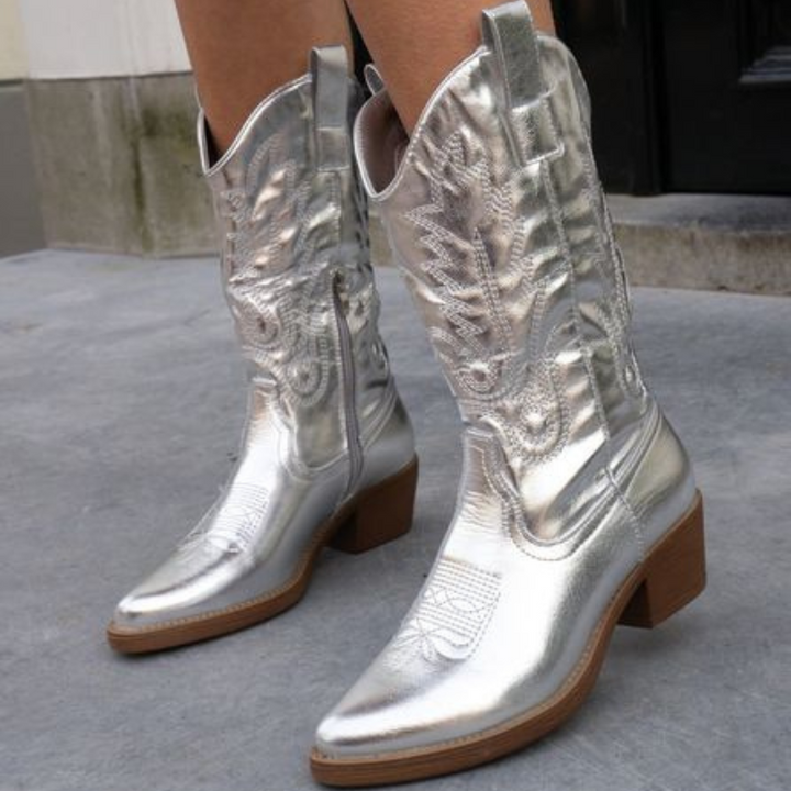 Melisent | Women Pointed Western Sparkly Boots