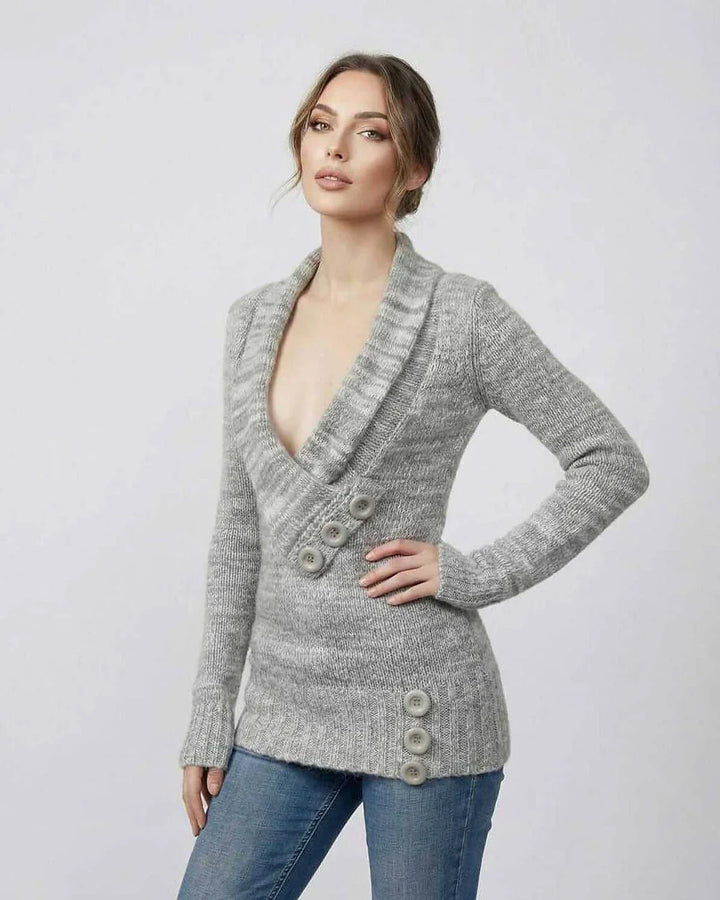 Fidelma | Women Shawl Collar Cardigan Sweater