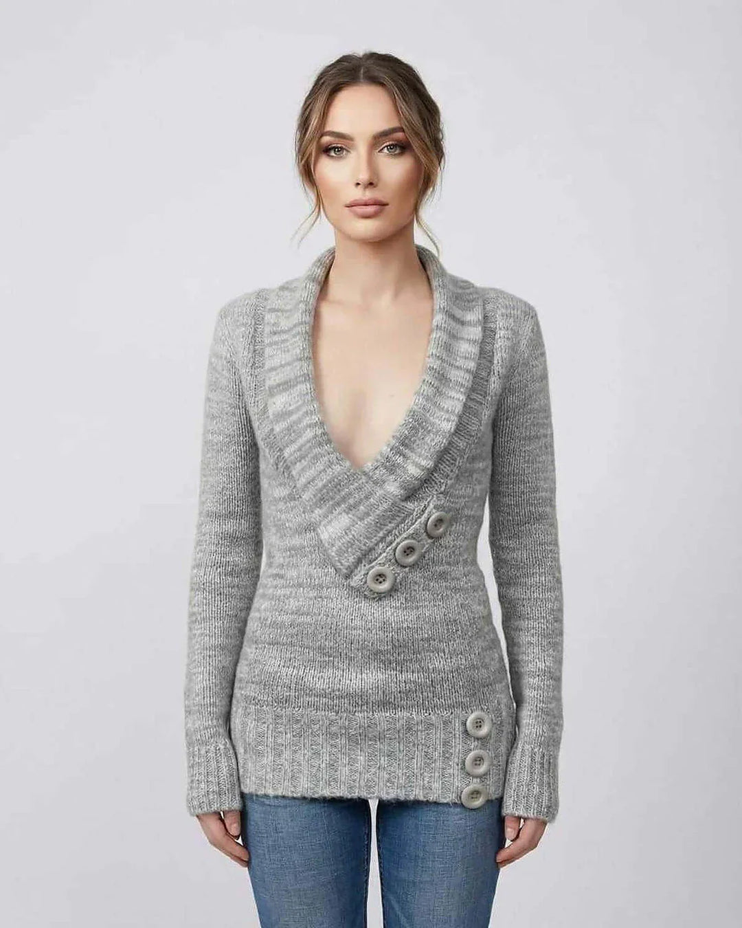 Fidelma | Women Shawl Collar Cardigan Sweater