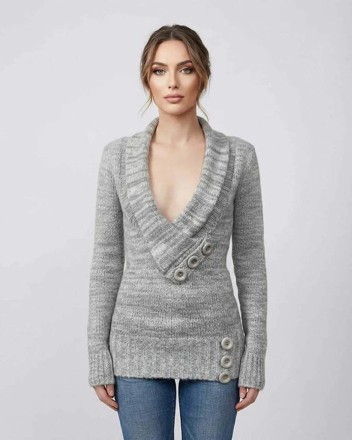 Fidelma | Women Shawl Collar Cardigan Sweater