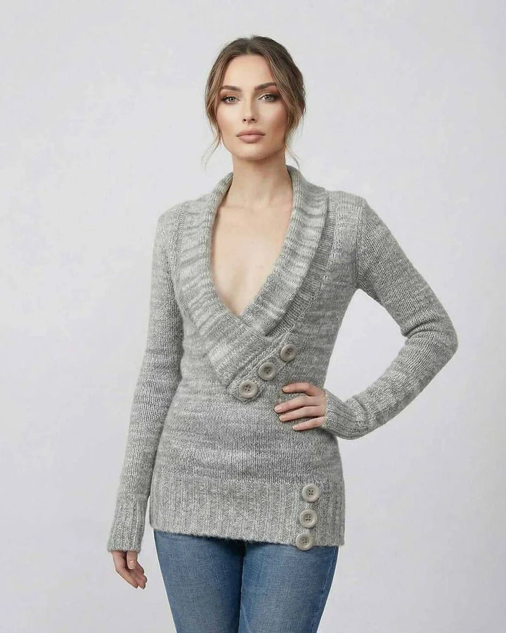 Fidelma | Women Shawl Collar Cardigan Sweater