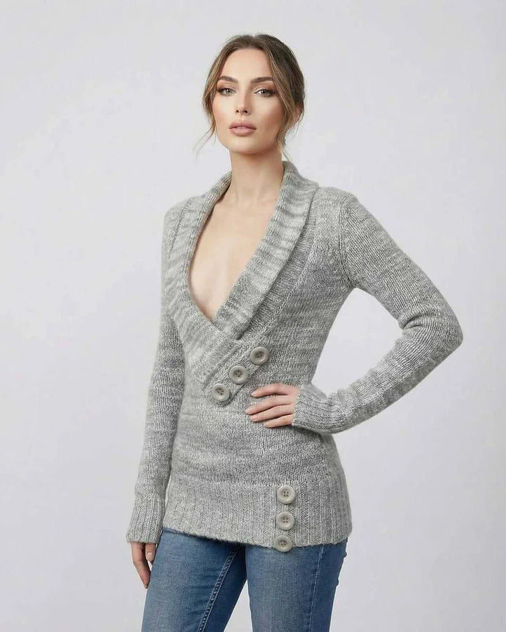 Fidelma | Women Shawl Collar Cardigan Sweater