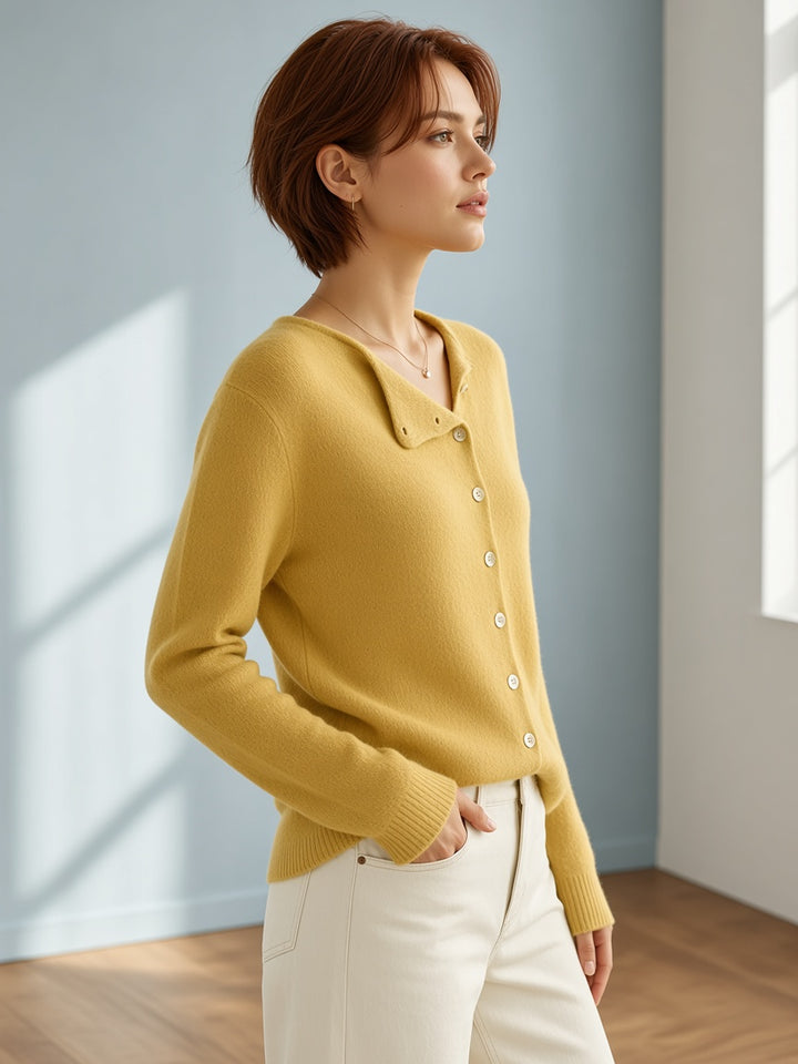 Griselda | Women Collar Button Cardigan Sweater