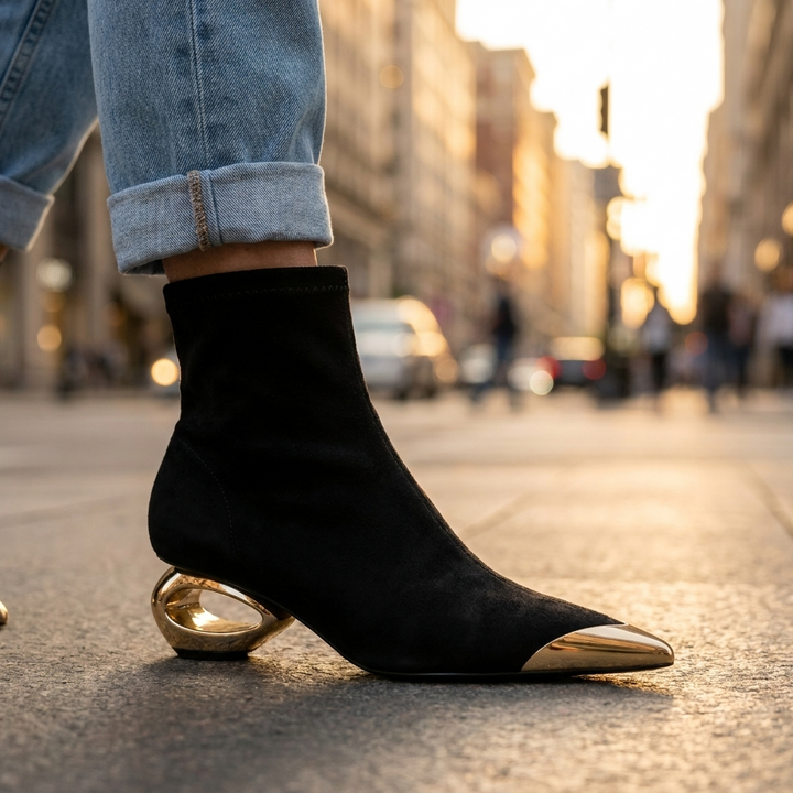 Esta | Women Metal Tip Dress Boots
