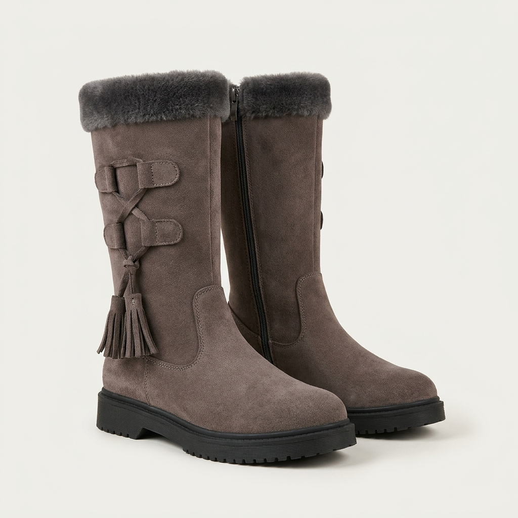Damara | Women Tassel Cuff High Boots