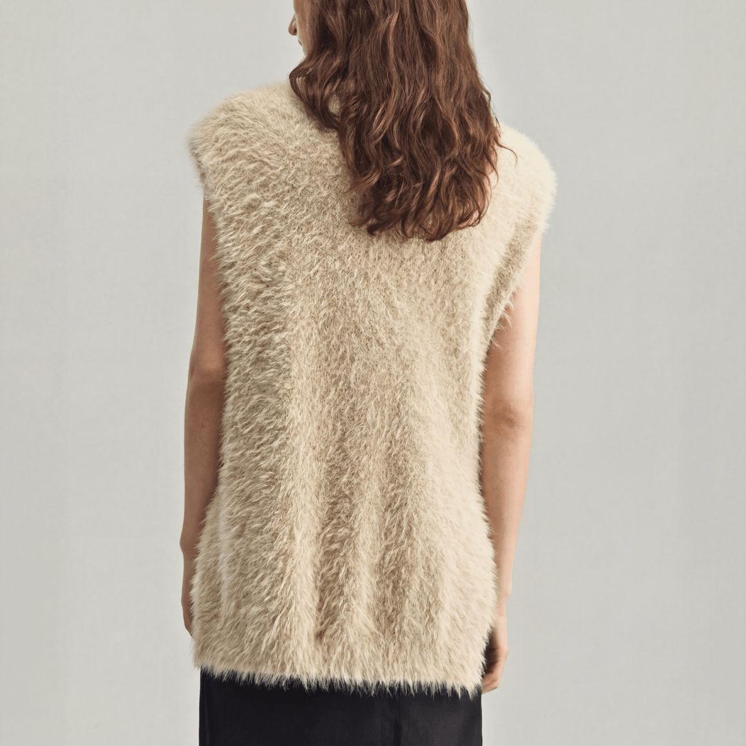 Romilda | Women Mock Neck Knitted Vest