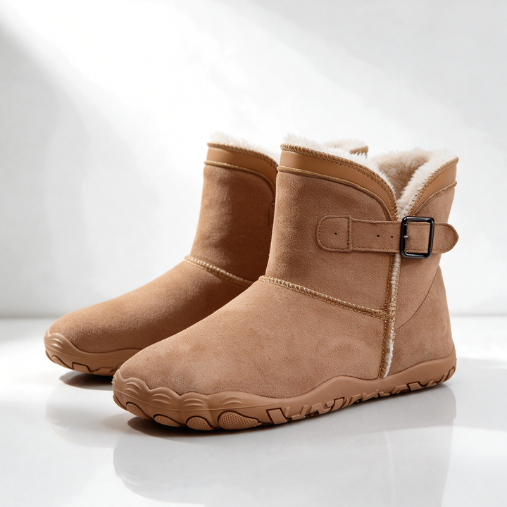 Sula | Women Buckle Fleece Winter Boots
