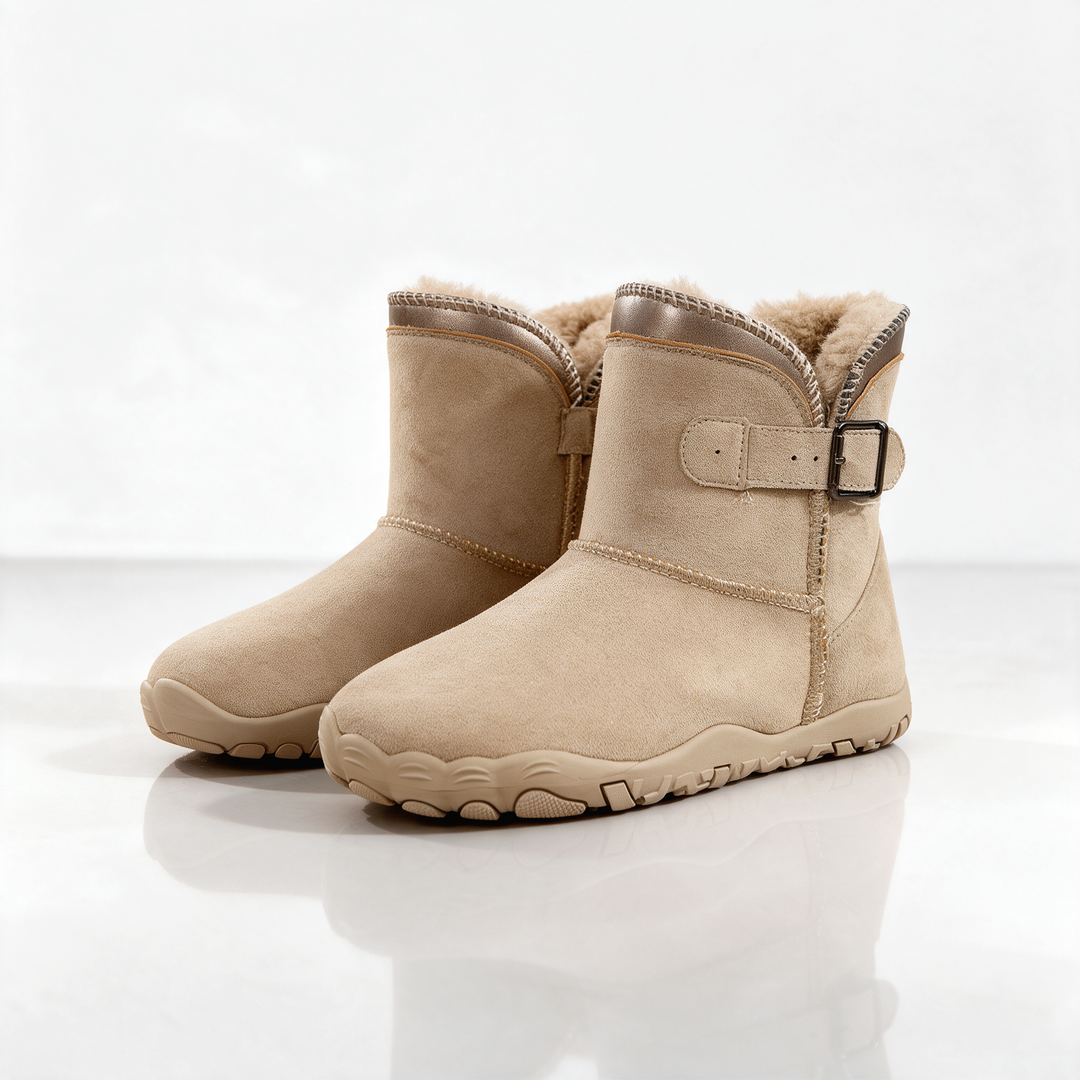 Sula | Women Buckle Fleece Winter Boots
