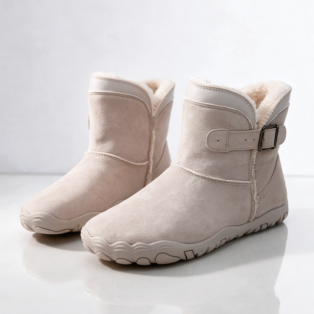 Sula | Women Buckle Fleece Winter Boots