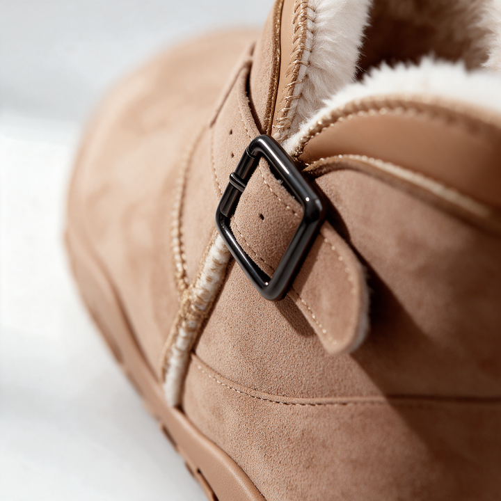 Sula | Women Buckle Fleece Winter Boots
