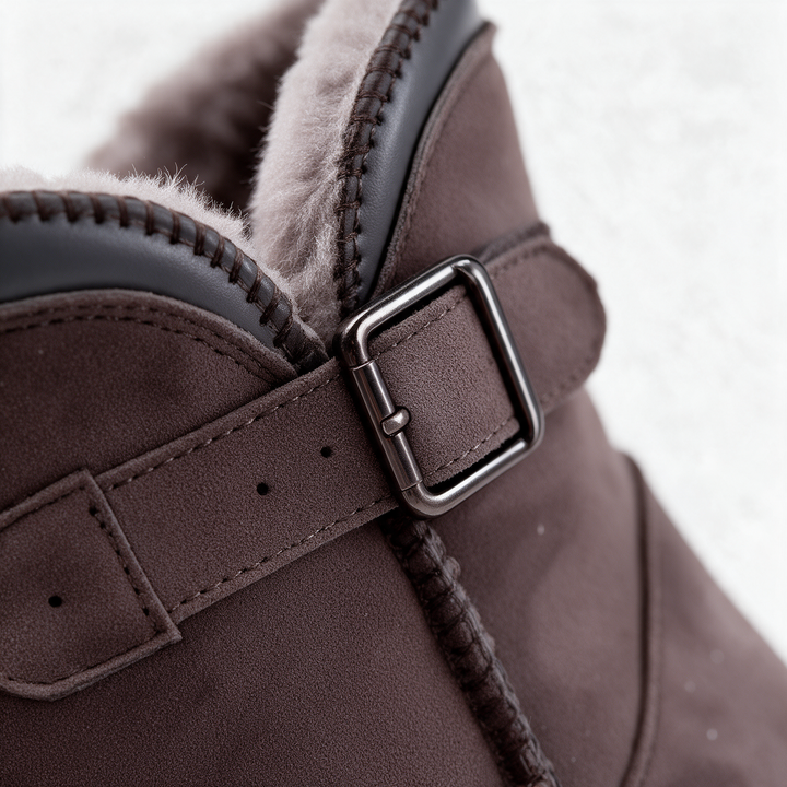 Sula | Women Buckle Fleece Winter Boots