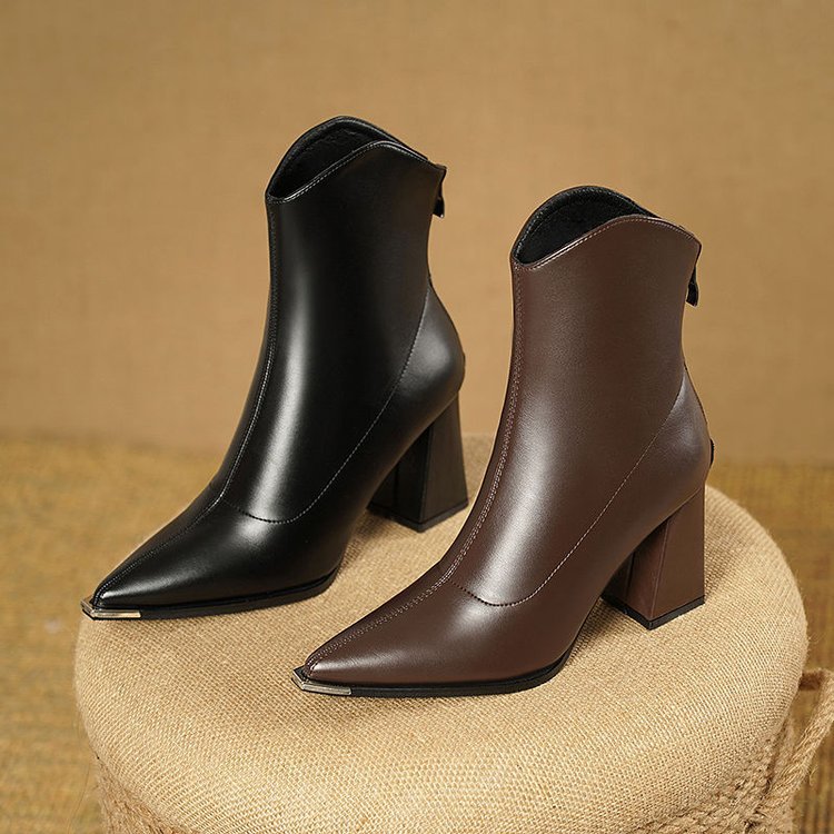 Darla | Women Chrome Tip Winter Boots