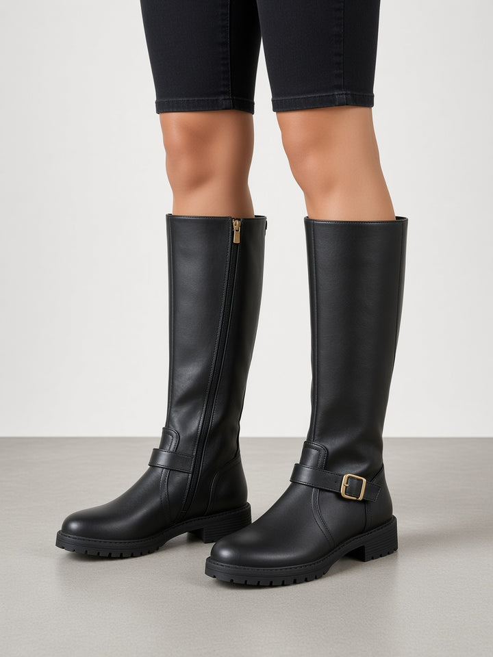 Oonagh | Women Side Zip Steel Toe Boots