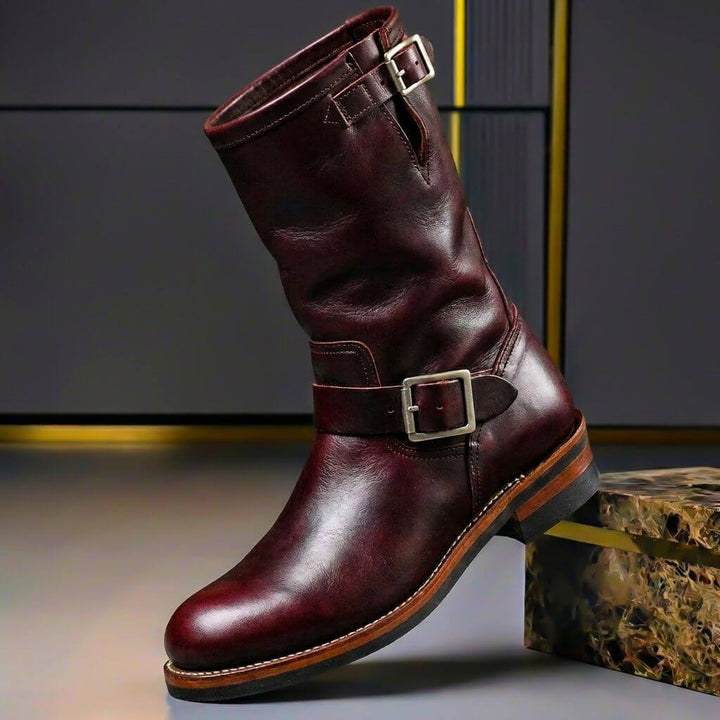 Quilla | Women Buckle Strap High Boots