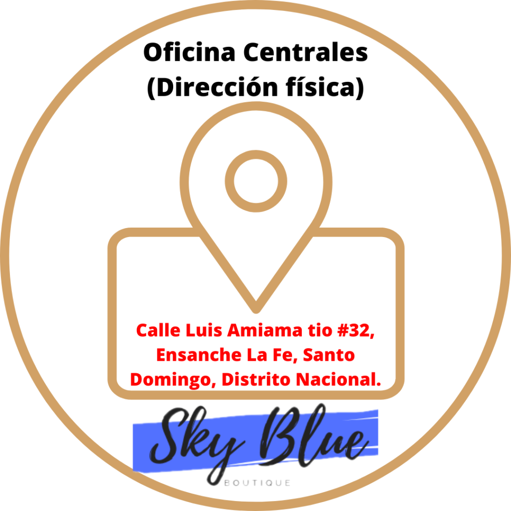Oficina Centrales (Dirección física) Sky Blue Boutique
