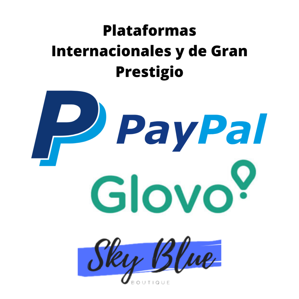 Plataformas Internacionales y de Gran Prestigio Sky Blue Boutique